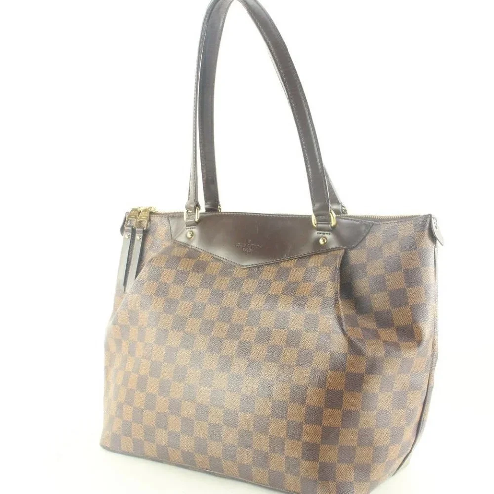 Louis Vuitton Damiier Ebene Westminster GM Zip Tote Shoulder Bag 3LV830K